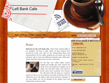 Tablet Screenshot of leftbankcoffee.com